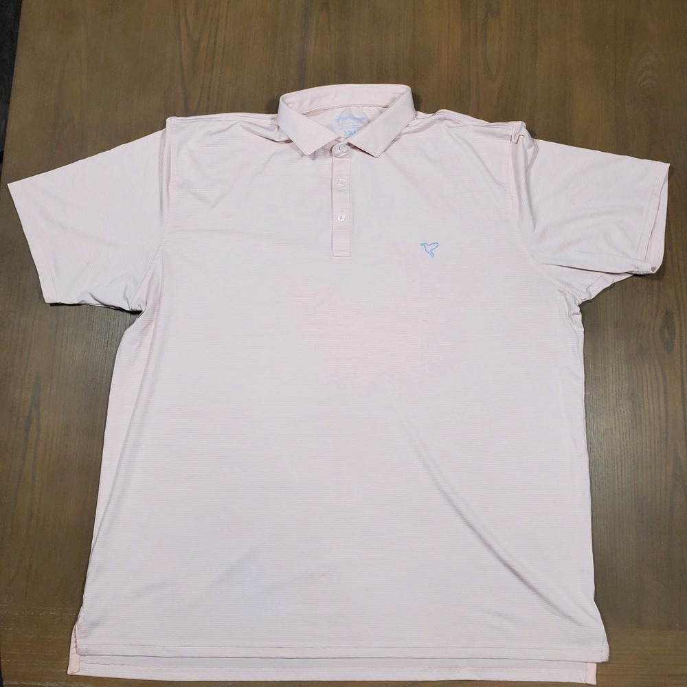 Birddogs Polo Shirt Mens 3XL Pink Golf Performance Stretch Lightweight Bird Logo